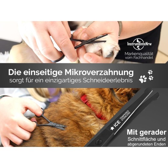 Exclusive Dog Grooming Scissors in Black 10.16 cm 4 Inches Exclusive Dog Grooming Scissors in Black 10.16 cm 4 Inches