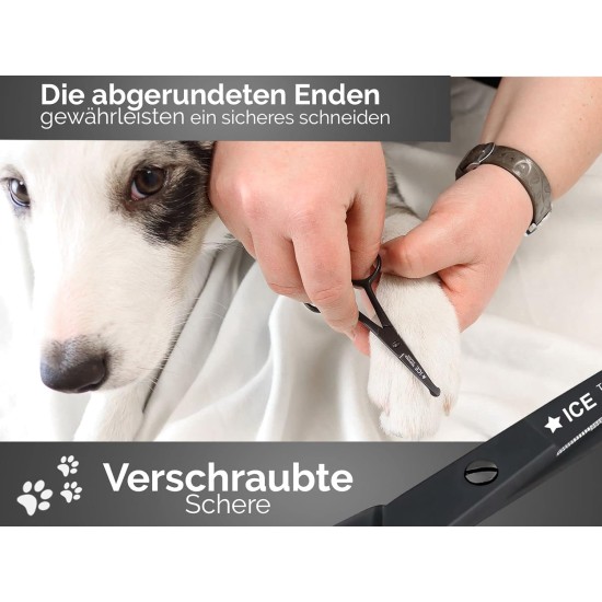 Exclusive Dog Grooming Scissors in Black 10.16 cm 4 Inches Exclusive Dog Grooming Scissors in Black 10.16 cm 4 Inches