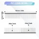 FINEASY Dog Scissors Set, Curved Dog Scissors, Fur Scissors for Dogs and Cats, Including Thinning Scissors, Curved Scissors, Grooming Comb, Stainless Steel Fur Scissors for Dogs and Cats (Blue)