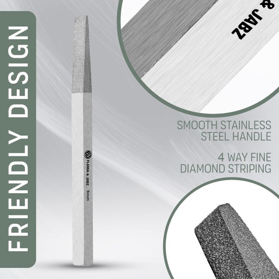 FLAMIA & JABZ Metal Stones & Nail File for Dogs, Cats and Pets (13mm) FLAMIA & JABZ Metal Stones & Nail File for Dogs, Cats and Pets (13mm)