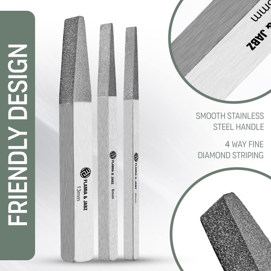 FLAMIA & JABZ Metal Stones & Nail File for Dogs, Cats and Pets (13mm) FLAMIA & JABZ Metal Stones & Nail File for Dogs, Cats and Pets (13mm)
