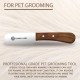 FLAMIA & JABZ Professional Dog Grooming Hand Stripping Knife, Wire Stripping Knife, Red Meranti Wood Handle, Non-Slip Handle with Stainless Steel Blade (3 Pieces, Right Hand) FLAMIA & JABZ Professional Dog Grooming Hand Stripping Knife, Wire Stripping Knife, Red Meranti Wood Handle, Non-Slip Handle with Stainless Steel Blade (3 Pieces, Right Hand)