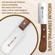 FLAMIA & JABZ Professional Dog Grooming Hand Stripping Knife, Wire Stripping Knife, Red Meranti Wood Handle, Non-Slip Handle with Stainless Steel Blade (3 Pieces, Right Hand) FLAMIA & JABZ Professional Dog Grooming Hand Stripping Knife, Wire Stripping Knife, Red Meranti Wood Handle, Non-Slip Handle with Stainless Steel Blade (3 Pieces, Right Hand)