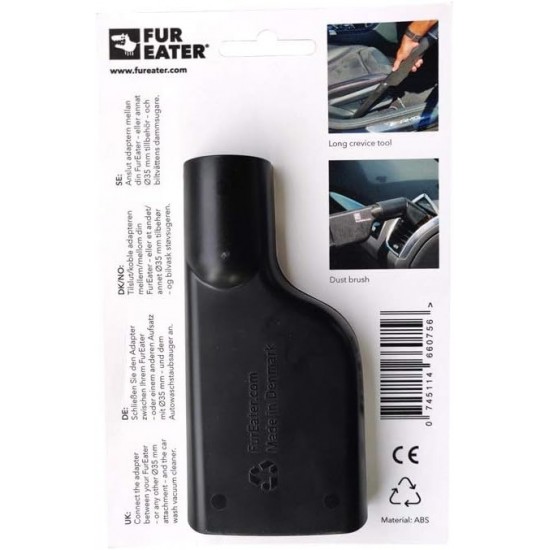 FUR-EEL Pet Hair Remover Attachment for Vacuum Cleaner, Removes Cat & Dog Hair, Sand & Lint, Universal Suitable for 32 & 35 mm, for Car, Upholstery & Home, Scratch-Free & Effective FUR-EEL Pet Hair Remover Attachment for Vacuum Cleaner, Removes Cat & Dog Hair, Sand & Lint, Universal Suitable for 32 & 35 mm, for Car, Upholstery & Home, Scratch-Free & Effective