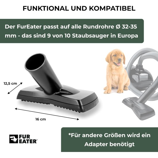FUR-EEL Vacuum Cleaner Attachment for Pet Hair, Pet Hair Remover, Cats & Dogs, Removes Hair from Pets, Sand, Lint, Cat Hair Remover, Dog Hair Remover, for Home and Car FUR-EEL Vacuum Cleaner Attachment for Pet Hair, Pet Hair Remover, Cats & Dogs, Removes Hair from Pets, Sand, Lint, Cat Hair Remover, Dog Hair Remover, for Home and Car