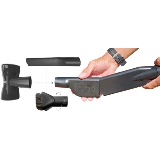 FUR-EEL Vacuum Cleaner Attachment for Pet Hair, Pet Hair Remover, Cats & Dogs, Removes Hair from Pets, Sand, Lint, Cat Hair Remover, Dog Hair Remover, for Home and Car FUR-EEL Vacuum Cleaner Attachment for Pet Hair, Pet Hair Remover, Cats & Dogs, Removes Hair from Pets, Sand, Lint, Cat Hair Remover, Dog Hair Remover, for Home and Car