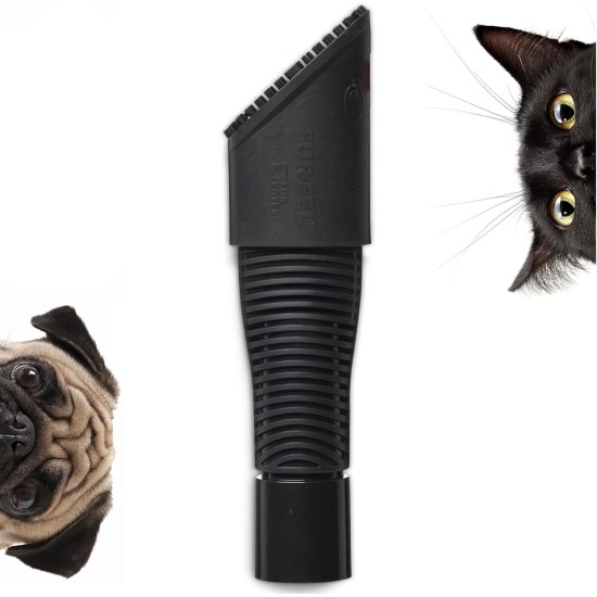FUR-EEL Vacuum Cleaner Attachment for Pet Hair, Pet Hair Remover, Cats & Dogs, Removes Hair from Pets, Sand, Lint, Cat Hair Remover, Dog Hair Remover, for Home and Car FUR-EEL Vacuum Cleaner Attachment for Pet Hair, Pet Hair Remover, Cats & Dogs, Removes Hair from Pets, Sand, Lint, Cat Hair Remover, Dog Hair Remover, for Home and Car