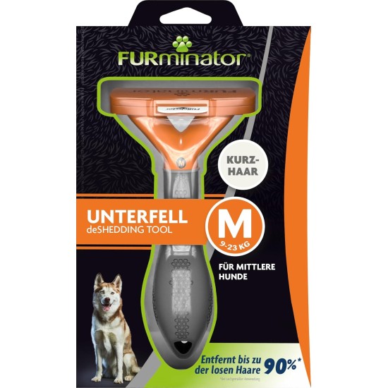 FURminator de-shedding-Tool Dog Brush Size M for Medium Dogs for Removing Undercoat FURminator de-shedding-Tool Dog Brush Size M for Medium Dogs for Removing Undercoat