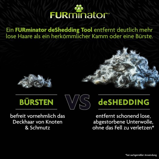 FURminator de-shedding-Tool Dog Brush Size M for Medium Dogs for Removing Undercoat FURminator de-shedding-Tool Dog Brush Size M for Medium Dogs for Removing Undercoat