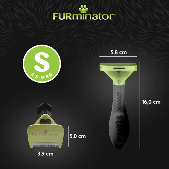 FURminator deShedding Tool Dog Size S - Dog Brush for Small Dogs for Removing Undercoat FURminator deShedding Tool Dog Size S - Dog Brush for Small Dogs for Removing Undercoat