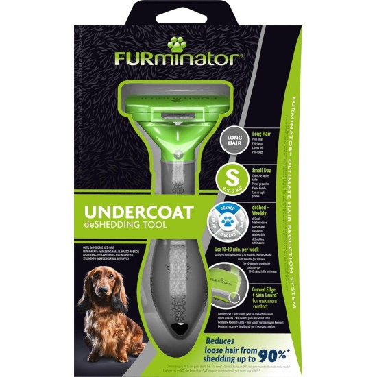 FURminator deShedding Tool Dog Size S - Dog Brush for Small Dogs for Removing Undercoat FURminator deShedding Tool Dog Size S - Dog Brush for Small Dogs for Removing Undercoat