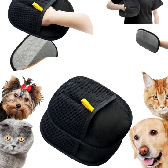 Fellmagnet Gloves 2025 - Double-Sided Grooming Gloves for Cats/Dogs, Antistatic Hair Removal on Sofa & Clothes, Reusable with Massage Function for Shiny Animal Fur - Pack of 2 Fellmagnet Gloves 2025 - Double-Sided Grooming Gloves for Cats/Dogs, Antistatic Hair Removal on Sofa & Clothes, Reusable with Massage Function for Shiny Animal Fur - Pack of 2