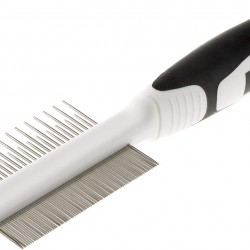 Ferplast GRO 5755 Premium Double Comb Chrome-Plated Steel Ergonomic for Dogs with Medium and Long Hair Ferplast GRO 5755 Premium Double Comb Chrome-Plated Steel Ergonomic for Dogs with Medium and Long Hair