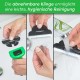 FinoPet Set of 3 Dog Brush, Cat Brush, XL Lint Roller and Tick Tweezers in Action Set, Short and Long Hair Brush for All Animal Sizes, Pet Hair Remover, Automatic Tick Removal