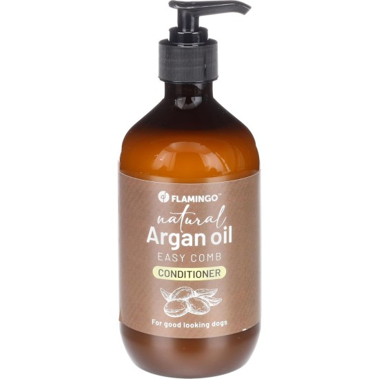 Flamingo Natural Shampoo with Argan Oil for Dogs with a Dark Coat 500 ml - Suitable for All Fur and Skin Types - Nourishes and Nourishes the Coat - Strengthens the Colour and Shine of the Dark Coat Flamingo Natural Shampoo with Argan Oil for Dogs with a Dark Coat 500 ml - Suitable for All Fur and Skin Types - Nourishes and Nourishes the Coat - Strengthens the Colour and Shine of the Dark Coat