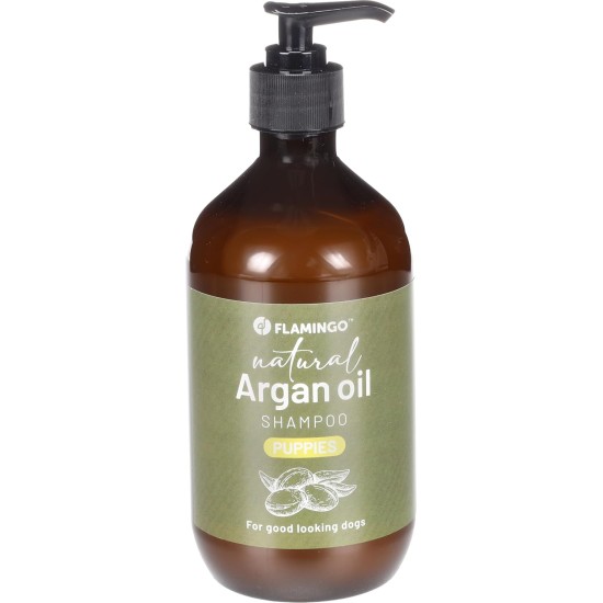 Flamingo Natural Shampoo with Argan Oil for Dogs with a Dark Coat 500 ml - Suitable for All Fur and Skin Types - Nourishes and Nourishes the Coat - Strengthens the Colour and Shine of the Dark Coat Flamingo Natural Shampoo with Argan Oil for Dogs with a Dark Coat 500 ml - Suitable for All Fur and Skin Types - Nourishes and Nourishes the Coat - Strengthens the Colour and Shine of the Dark Coat