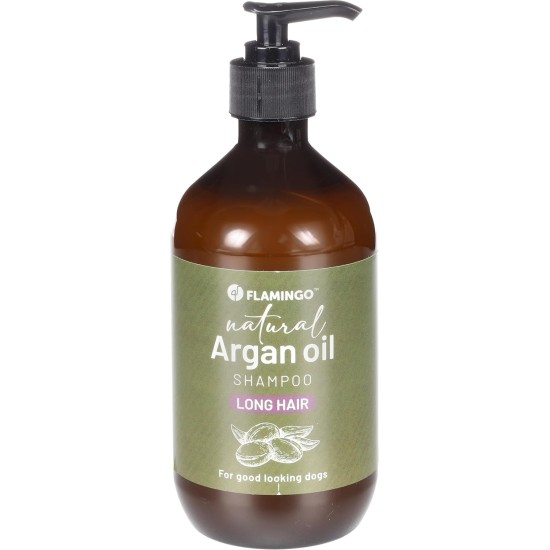 Flamingo Natural Shampoo with Argan Oil for Dogs with a Dark Coat 500 ml - Suitable for All Fur and Skin Types - Nourishes and Nourishes the Coat - Strengthens the Colour and Shine of the Dark Coat Flamingo Natural Shampoo with Argan Oil for Dogs with a Dark Coat 500 ml - Suitable for All Fur and Skin Types - Nourishes and Nourishes the Coat - Strengthens the Colour and Shine of the Dark Coat
