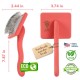 Flying Pawfect Pet Slicker Brush with Soft Flexible Massage Pens, Detangling and Deshedding for Thick Coat, Loose Hair and Undercoat, Professional Grooming Tool Flying Pawfect Pet Slicker Brush with Soft Flexible Massage Pens, Detangling and Deshedding for Thick Coat, Loose Hair and Undercoat, Professional Grooming Tool