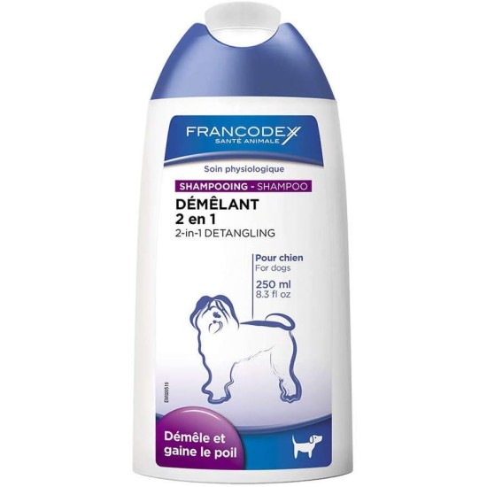 Francodex - 2-in-1 Shampoo for Dogs - 250ml Francodex - 2-in-1 Shampoo for Dogs - 250ml