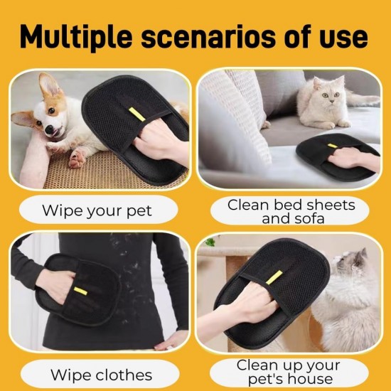 Fur Magnet Gloves, Pack of 2 Pet Hair Removal Gloves, Fur Magnet Gloves, Double-Sided, Animal Hair Remover Glove, Double-Sided, Antistatic Hair Removal, for Dogs and Cats Fur Magnet Gloves, Pack of 2 Pet Hair Removal Gloves, Fur Magnet Gloves, Double-Sided, Animal Hair Remover Glove, Double-Sided, Antistatic Hair Removal, for Dogs and Cats