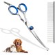 Fur Scissors for Dogs and Cats, Curved Scissors Dog Scissors Set, Professional Round Grooming Scissors, Pet Comb, Made of Robust Stainless Steel (Pink) Fur Scissors for Dogs and Cats, Curved Scissors Dog Scissors Set, Professional Round Grooming Scissors, Pet Comb, Made of Robust Stainless Steel (Pink)