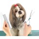 Fur Scissors for Dogs and Cats, Curved Scissors Dog Scissors Set, Professional Round Grooming Scissors, Pet Comb, Made of Robust Stainless Steel (Pink) Fur Scissors for Dogs and Cats, Curved Scissors Dog Scissors Set, Professional Round Grooming Scissors, Pet Comb, Made of Robust Stainless Steel (Pink)