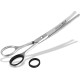 Fur scissors, paw scissors, bent, dogs hair, with micro-serration, 11,5 cm Fur scissors, paw scissors, bent, dogs hair, with micro-serration, 11,5 cm