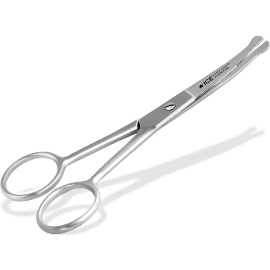 Fur scissors, paw scissors, bent, dogs hair, with micro-serration, 11,5 cm Fur scissors, paw scissors, bent, dogs hair, with micro-serration, 11,5 cm