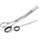 Fur scissors, paw scissors, bent, dogs hair, with micro-serration, 11,5 cm Fur scissors, paw scissors, bent, dogs hair, with micro-serration, 11,5 cm