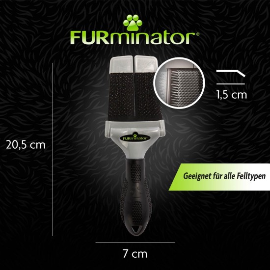 Furminator Slicker Brush Size L Hard - Large Brush with Hard Bristles for Dogs and Cats with Curly, Medium or Long Fur Furminator Slicker Brush Size L Hard - Large Brush with Hard Bristles for Dogs and Cats with Curly, Medium or Long Fur