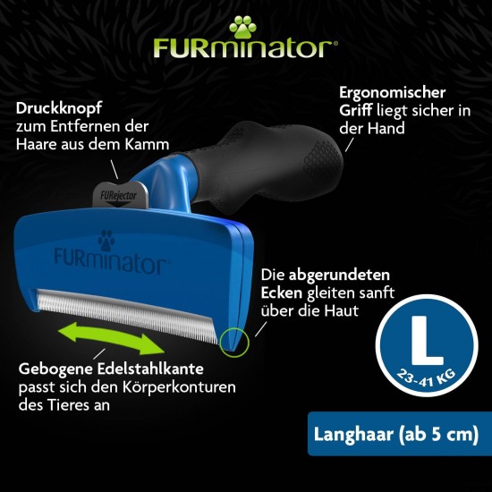 Furminator deShedding Tool, Dog Size S, Short Hair, Dog Brush for Big Dogs, Undercoat Removal, Improved Design Furminator deShedding Tool, Dog Size S, Short Hair, Dog Brush for Big Dogs, Undercoat Removal, Improved Design