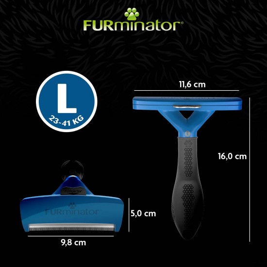 Furminator deShedding Tool, Dog Size S, Short Hair, Dog Brush for Big Dogs, Undercoat Removal, Improved Design Furminator deShedding Tool, Dog Size S, Short Hair, Dog Brush for Big Dogs, Undercoat Removal, Improved Design