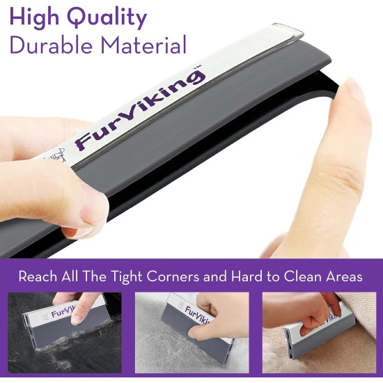 Furviking Pet Hair Remover Reusable Cleaning and Detailing Tool for Dog and Cat Removal | Easily Cleans Pet Fur from Your Home, Sofa, Bed, Carpet, Clothes and Car Furviking Pet Hair Remover Reusable Cleaning and Detailing Tool for Dog and Cat Removal | Easily Cleans Pet Fur from Your Home, Sofa, Bed, Carpet, Clothes and Car