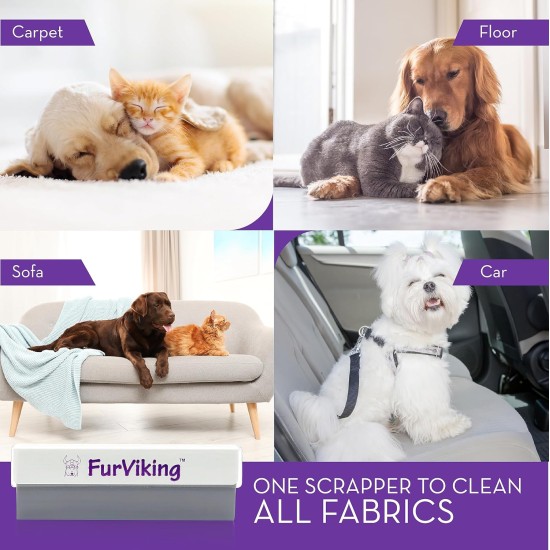 Furviking Pet Hair Remover Reusable Cleaning and Detailing Tool for Dog and Cat Removal | Easily Cleans Pet Fur from Your Home, Sofa, Bed, Carpet, Clothes and Car Furviking Pet Hair Remover Reusable Cleaning and Detailing Tool for Dog and Cat Removal | Easily Cleans Pet Fur from Your Home, Sofa, Bed, Carpet, Clothes and Car