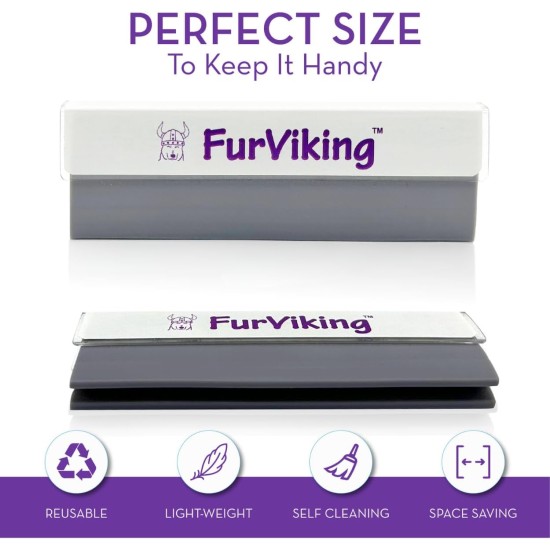 Furviking Pet Hair Remover Reusable Cleaning and Detailing Tool for Dog and Cat Removal | Easily Cleans Pet Fur from Your Home, Sofa, Bed, Carpet, Clothes and Car Furviking Pet Hair Remover Reusable Cleaning and Detailing Tool for Dog and Cat Removal | Easily Cleans Pet Fur from Your Home, Sofa, Bed, Carpet, Clothes and Car
