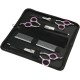 GEMEK Pet Cat Dog Grooming Scissors Set of 4 Stainless Steel Professional Pet Trimmer Kit - 7.5 Inch Straight Scissors, Thinning Scissors, Curved Scissors, Grooming Combs GEMEK Pet Cat Dog Grooming Scissors Set of 4 Stainless Steel Professional Pet Trimmer Kit - 7.5 Inch Straight Scissors, Thinning Scissors, Curved Scissors, Grooming Combs