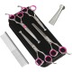 GEMEK Pet Cat Dog Grooming Scissors Set of 4 Stainless Steel Professional Pet Trimmer Kit - 7.5 Inch Straight Scissors, Thinning Scissors, Curved Scissors, Grooming Combs GEMEK Pet Cat Dog Grooming Scissors Set of 4 Stainless Steel Professional Pet Trimmer Kit - 7.5 Inch Straight Scissors, Thinning Scissors, Curved Scissors, Grooming Combs