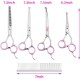 GEMEK Pet Cat Dog Grooming Scissors Set of 4 Stainless Steel Professional Pet Trimmer Kit - 7.5 Inch Straight Scissors, Thinning Scissors, Curved Scissors, Grooming Combs GEMEK Pet Cat Dog Grooming Scissors Set of 4 Stainless Steel Professional Pet Trimmer Kit - 7.5 Inch Straight Scissors, Thinning Scissors, Curved Scissors, Grooming Combs