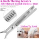 GEMEK Pet Cat Dog Grooming Scissors Set of 4 Stainless Steel Professional Pet Trimmer Kit - 7.5 Inch Straight Scissors, Thinning Scissors, Curved Scissors, Grooming Combs GEMEK Pet Cat Dog Grooming Scissors Set of 4 Stainless Steel Professional Pet Trimmer Kit - 7.5 Inch Straight Scissors, Thinning Scissors, Curved Scissors, Grooming Combs