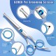 GEMEK Pet Cat Dog Grooming Scissors Set of 4 Stainless Steel Professional Pet Trimmer Kit - 7.5 Inch Straight Scissors, Thinning Scissors, Curved Scissors, Grooming Combs GEMEK Pet Cat Dog Grooming Scissors Set of 4 Stainless Steel Professional Pet Trimmer Kit - 7.5 Inch Straight Scissors, Thinning Scissors, Curved Scissors, Grooming Combs