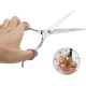 GEMEK Pet Cat Dog Grooming Scissors Set of 4 Stainless Steel Professional Pet Trimmer Kit - 7.5 Inch Straight Scissors, Thinning Scissors, Curved Scissors, Grooming Combs GEMEK Pet Cat Dog Grooming Scissors Set of 4 Stainless Steel Professional Pet Trimmer Kit - 7.5 Inch Straight Scissors, Thinning Scissors, Curved Scissors, Grooming Combs