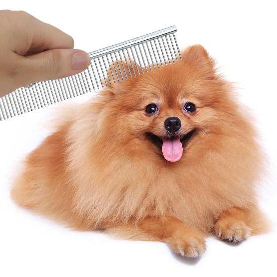 GEMEK Pet Cat Dog Grooming Scissors Set of 4 Stainless Steel Professional Pet Trimmer Kit - 7.5 Inch Straight Scissors, Thinning Scissors, Curved Scissors, Grooming Combs GEMEK Pet Cat Dog Grooming Scissors Set of 4 Stainless Steel Professional Pet Trimmer Kit - 7.5 Inch Straight Scissors, Thinning Scissors, Curved Scissors, Grooming Combs