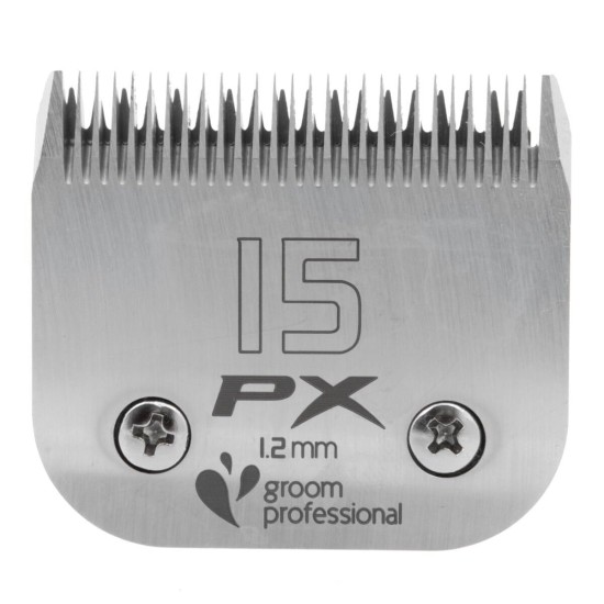 GROOM PROFESSIONAL Pro X Dog Grooming Shearing Head - Removable Shaving Head - Hardened Steel - Excellent Wear Resistance and Excellent Cutting Performance - Replacement Blade - 15 GROOM PROFESSIONAL Pro X Dog Grooming Shearing Head - Removable Shaving Head - Hardened Steel - Excellent Wear Resistance and Excellent Cutting Performance - Replacement Blade - 15