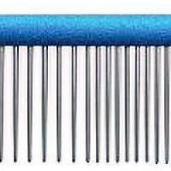 GROOM PROFESSIONAL Spectrum Aluminium Comb 50/50, 19 cm, Light Blue