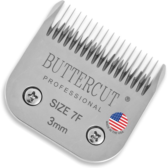 Geib Buttercut Stainless Steel Dog Trimmer Blade, Size 7F, 1/8" Cutting Length Geib Buttercut Stainless Steel Dog Trimmer Blade, Size 7F, 1/8" Cutting Length
