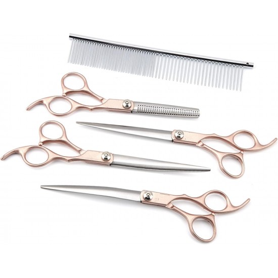 Geib Left Hand Hair Thinning Scissors for Dogs, Pack of 22, Professional Scissors Set for Pet Care, Hairdresser, for Pet Hairdressers and All with Dogs and Cats Geib Left Hand Hair Thinning Scissors for Dogs, Pack of 22, Professional Scissors Set for Pet Care, Hairdresser, for Pet Hairdressers and All with Dogs and Cats
