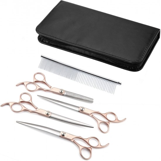 Geib Left Hand Hair Thinning Scissors for Dogs, Pack of 22, Professional Scissors Set for Pet Care, Hairdresser, for Pet Hairdressers and All with Dogs and Cats Geib Left Hand Hair Thinning Scissors for Dogs, Pack of 22, Professional Scissors Set for Pet Care, Hairdresser, for Pet Hairdressers and All with Dogs and Cats