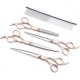 Geib Left Hand Hair Thinning Scissors for Dogs, Pack of 22, Professional Scissors Set for Pet Care, Hairdresser, for Pet Hairdressers and All with Dogs and Cats, Japanese