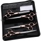 Geib Left Hand Hair Thinning Scissors for Dogs, Pack of 22, Professional Scissors Set for Pet Care, Hairdresser, for Pet Hairdressers and All with Dogs and Cats, Japanese