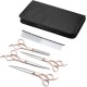 Geib Left Hand Hair Thinning Scissors for Dogs, Pack of 22, Professional Scissors Set for Pet Care, Hairdresser, for Pet Hairdressers and All with Dogs and Cats, Japanese